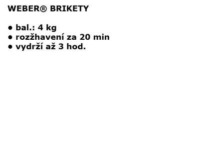 Weber Briketts 4 kg 1 Stück