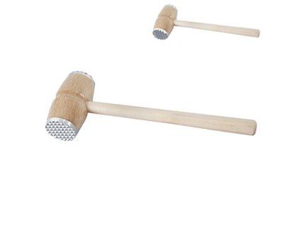 Fleischklopfer 30 cm Holz Metall 1 Stück