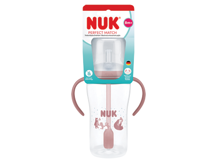 NUK Lernflasche PM 260 ml mit Strohhalm