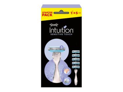Wilkinson Intuition Sensitive Touch Rasierer + 5 Ersatzscherköpfe