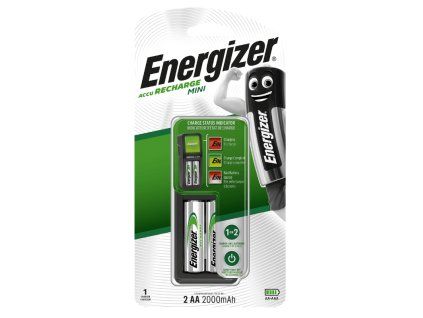Energizer CH Mini + 2AA POWER Plus 2000 mAh Ladegerät