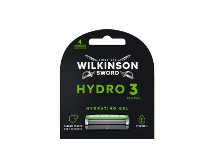 Wilkinson Hydro 3 Black Edition – 4 Ersatzköpfe