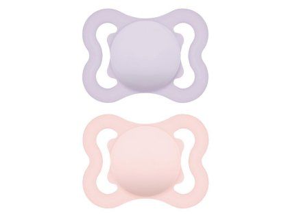 MAM Schnuller Supreme 0+m, Doppelbox lila/rosa