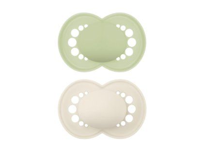 MAM ORIGINAL SCHNUPFER 16+, Doppelbox grün/beige