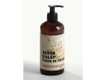 Flüssige Aleppo-Seife mit Baumwollduft, 500 ml