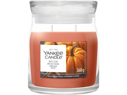 YANKEE CANDLE SPICED PUMPKIN SIGNATURE MEDIUM