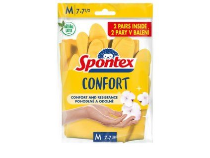 Spontex Handschuhe Komfort Größe M 2 x 2 Stück