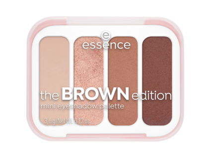 essence mini eyeshadow palette brown