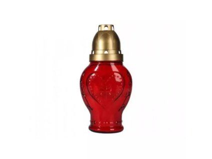 Bispol Kerzen Friedhofsglas rot 100g