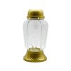 Madonna-Grabstein aus Glas mit LED-Beleuchtung, 21,5 cm, Gold