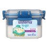 Sistema Snackbox mit Schale, Snacks für unterwegs, 400 ml, verschiedene Farben