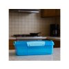 Sistema Lunch Snack Attack Duo Snackbox mit 2 separaten Fächern, 975 ml, Blau