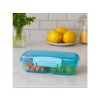 Sistema Lunch Small Split 2-Fächer-Lunchbox 350 ml, blau