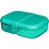 Sistema Lunch Ribbon Unterteilte Snackbox mit Joghurtbehälter 1,1 l, Minze