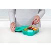 Sistema Lunch Ribbon Unterteilte Snackbox mit Joghurtbehälter 1,1 l, Minze