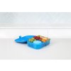 Sistema Lunch Ribbon Unterteilte Snackbox mit Joghurtbehälter 1,1 l, Blau