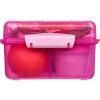 Sistema Lunch Cube Max Snackbox mit Fächern und Joghurtbehälter mit Doppeldeckel, 2 l, Rosa