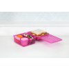 Sistema Lunch Cube Max Snackbox mit Fächern und Joghurtbehälter mit Doppeldeckel, 2 l, Rosa