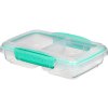 Sistema To Go Kleine geteilte Snackbox mit 2 Fächern, 350 ml, Minze