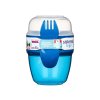 Sistema To Go Snack Capsule Snackbox mit Gabel, 515 ml, blau