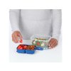 Sistema Unterteilte wasserdichte Lebensmittelbox für unterwegs STAX 1 l, 1 l, blau