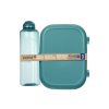 Sistema Ocean Bound Lunchbox-Set – Ribbon Lunchbox 1,1 l und Swift Trinkflasche 480 ml, grün