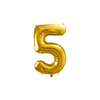 Folienballon 86 cm „5“ gold 1 Stück