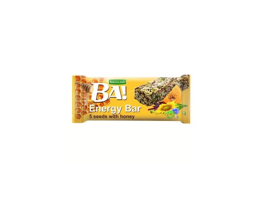 ¡BA! Barrita energética con 5 tipos de semillas + miel 40 g