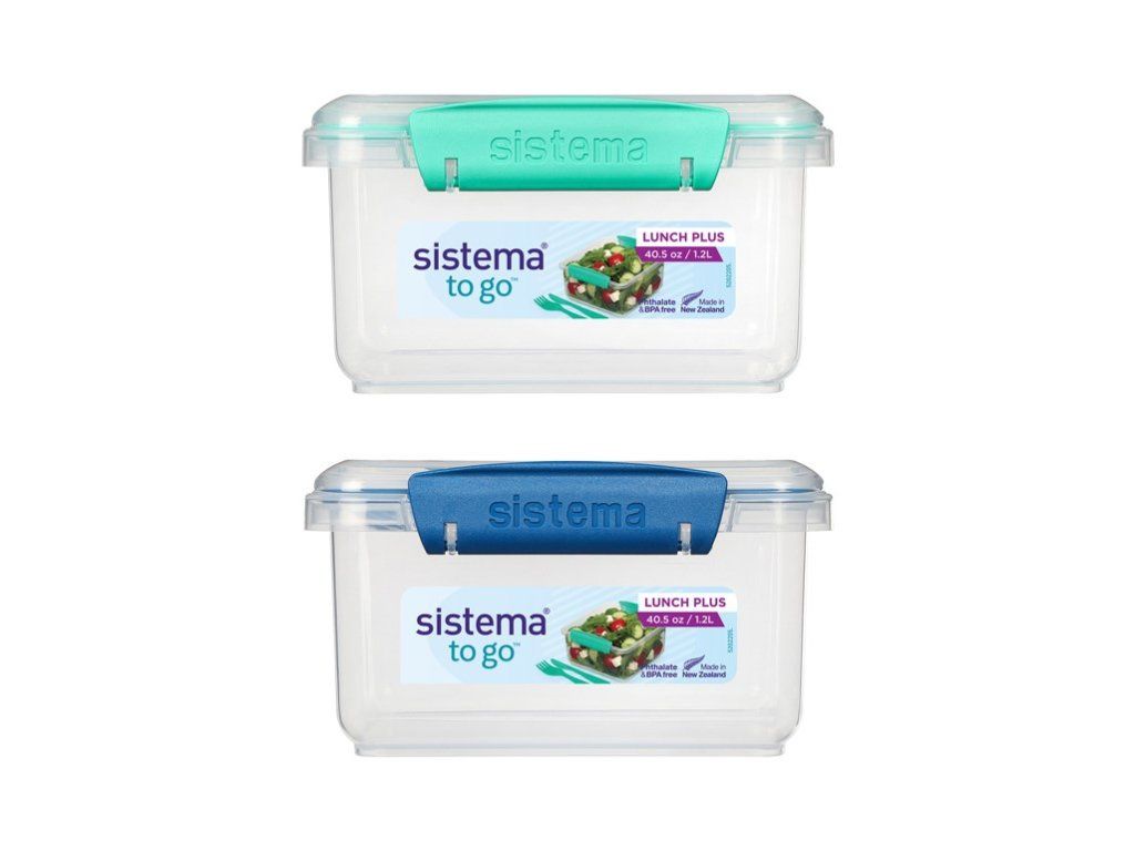 Fiambrera Sistema To Go Lunch Plus de 1,2 l con cubiertos, colores surtidos
