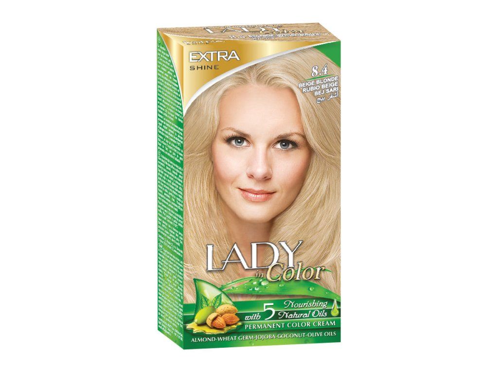 Color de cabello LADY in Color, 8.4 Rubio beige