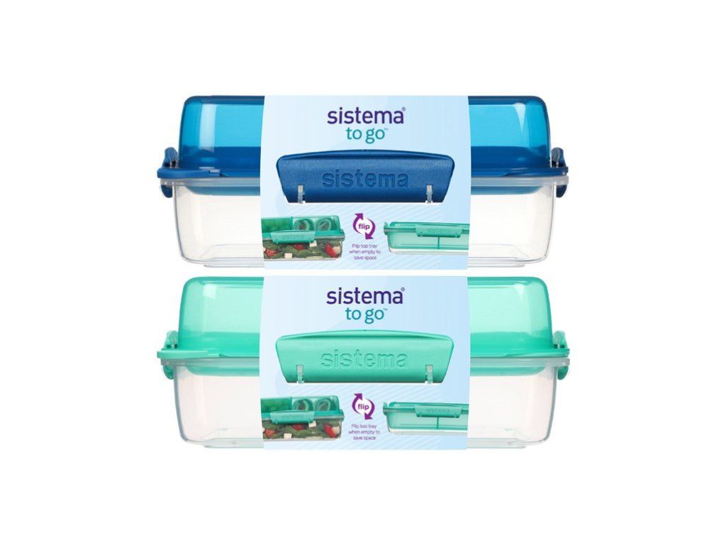 Fiambrera Sistema Divided Lunchbox To Go LunchStack Rectangular 1.8 l, surtido de colores