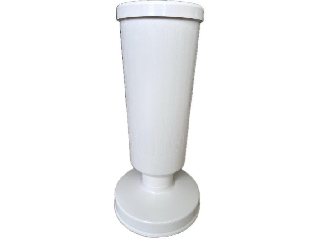 Jarrón de plástico con forma de tumba de la Virgen María, de 30 cm de peso, color blanco.