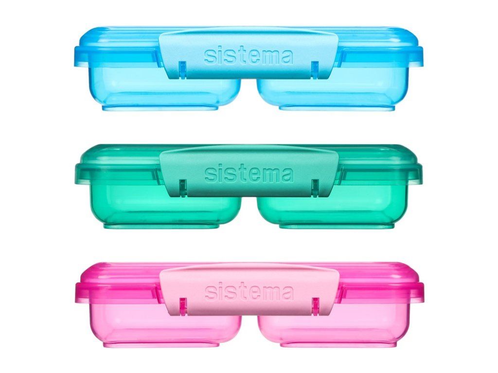 Fiambrera Sistema Lunch Small Split de 2 compartimentos, 350 ml, colores surtidos