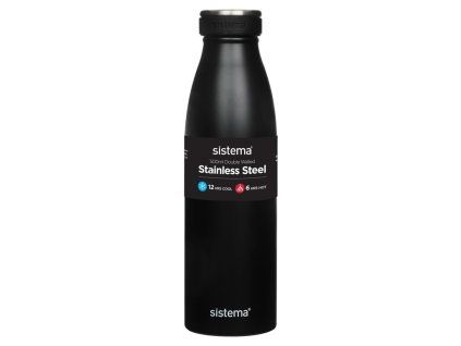 Termo Sistema Hydrate de acero inoxidable de 500 ml, negro