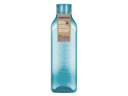 Botella Sistema Square con tapón de rosca Ocean Bound Square 1 l, verde