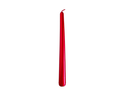 Vela cónica de metal rojo de 245 mm