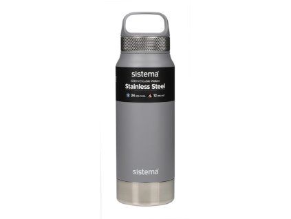Termo Sistema Hydrate de acero inoxidable de 650 ml, gris