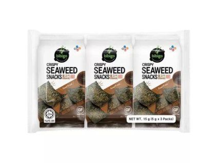 Chips de algas coreanas BIBIGO con sabor a barbacoa @3x5g