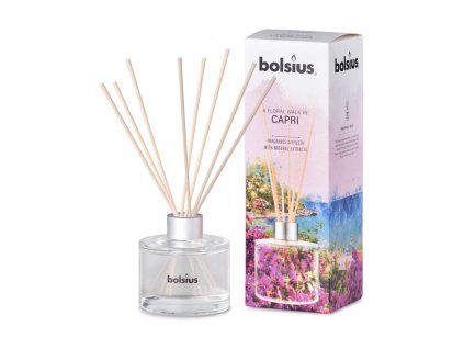 Difusor Bolsius Capri edición limitada 100 ml + varillas perfumadas