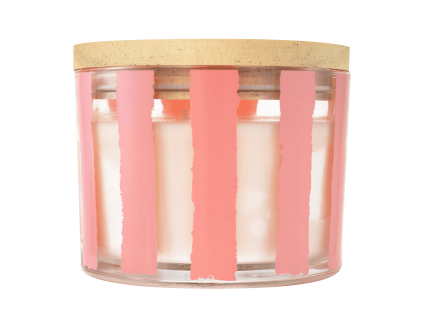 Vela Q Home Peppermint Swirl Rosa 312g