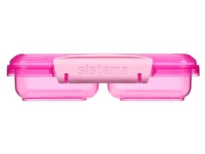 Fiambrera Sistema Lunch Small Split de 2 compartimentos, 350 ml, rosa