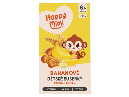 Galletas Happy Mimi con plátano 120 g 6m+