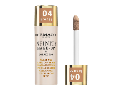 Maquillaje y corrector Dermacol Infinity m-up 04 Bronce
