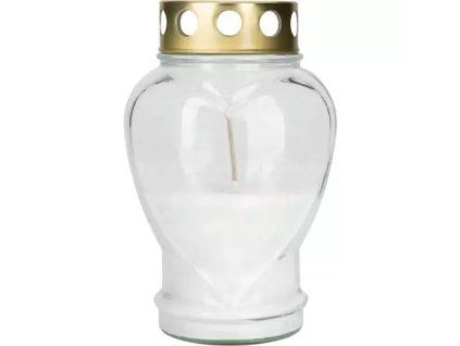 Velas Bispol para cementerio, cristal blanco z005 ai 190g