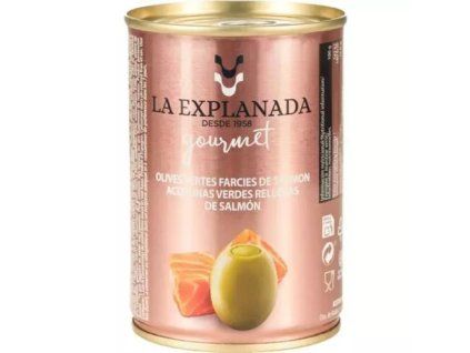 Aceitunas verdes La Explanada rellenas de pasta de salmón 280 g