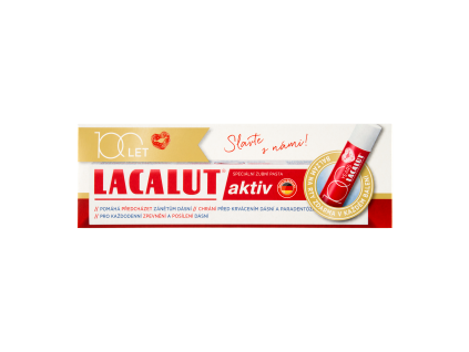 Lacalut Aktiv ZP 75ml + bálsamo labial "100 años"