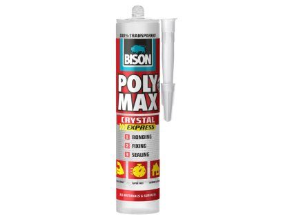 Pegamento y masilla de montaje BISON POLY MAX crystal express 300 g