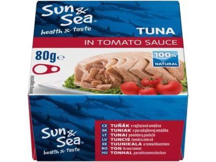 Filete de atún Sun&Sea en salsa de tomate 80 g