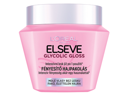 Mascarilla Elseve 300ml con núcleo de brillo glicólico