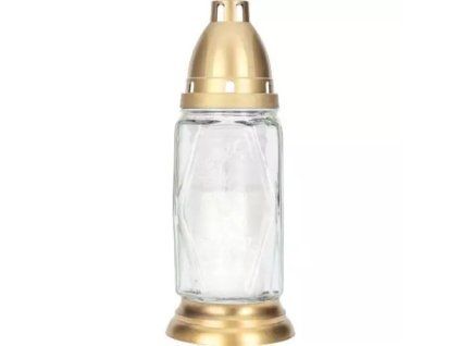 Velas Bispol para cementerio, cristal blanco 1007, 70 g
